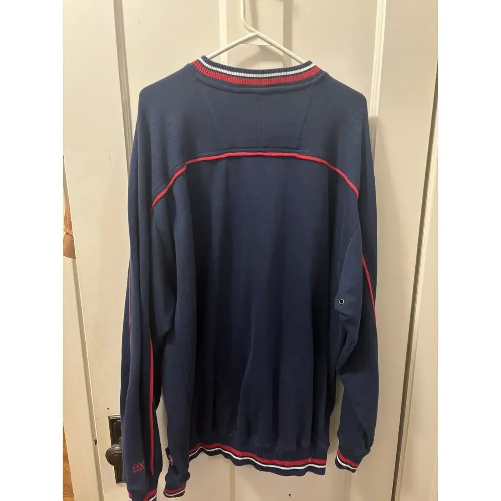 Vintage 90s Cleveland Indians Baseball Embroidered Sweatshirt L Lee Sports Wahoo